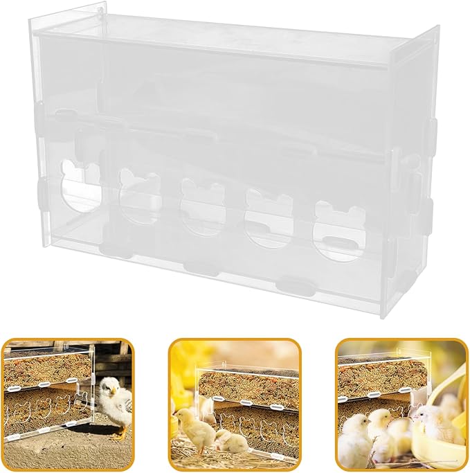 Happyyami Chickens Chicken Feeders No Waste Feeding System Poultry Feeder Automatic