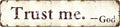 Trust Me God Metal Sign - 4x16 Inch Rust-Resistant Christian Wall Decor, Inspirational Bedroom/Office/Church Art for Women and Teens - Indoor/Outdoor Religious Plaque