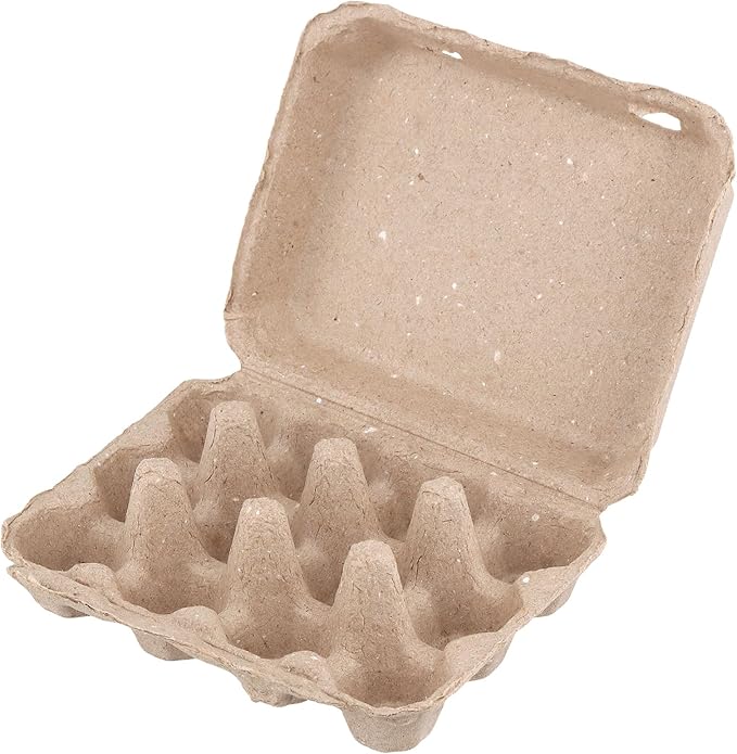 30 Pack Quail Egg Pulp Cartons, 12 Count 3x4 Dozen Quail Egg Cartons Holder Container for Home Kitchen and Farmhouse, 9 x 5.3 x 1.6 inch