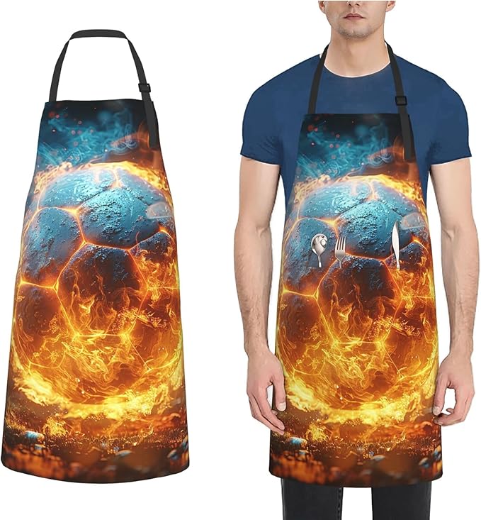 Kitchen Aprons for Men Women Waterproof Apron with 2 Pockets Cool Steampunk Gears Apron Adjustable Bib Aprons