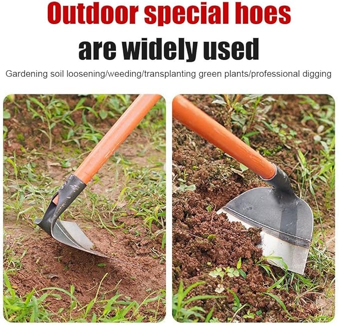 Heavy-Duty Steel Farm Gardening Weeding Hoe Head - New Replacement Handheld Grub Hoe Garden, Garden Hoe for Weeding, Hoe Garden Tool for Garden, Farm and Backyard
