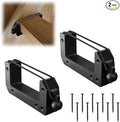 Heavy Duty Poultry Roost Bar Mount Brackets (2Pack) for Chicken Coops & Turkey Houses Easy Install/Remove Perch Holder for 2x4 Flat Lumber, Rubber Bands Securely Fasten The Perch Rod.