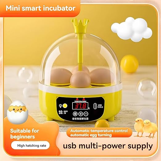 8 Egg Incubators for Hatching Eggs, Chicken Egg Incubator with Manual Egg Turning and Humidity Control, Smart Incubator for Hatching Eggs, Chickens, Ducks, Quail, Goose Eggs