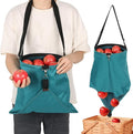 Large Fruit Picking Bag, Waterproof 600D Oxford Cloth Fruit Storage Harvest with Quick Discharge Bottom, Heavy Duty Garden Apron Pouch for Outdoor Orchard, Farm, Garden, Vegetable, Fruits