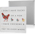 Funny Chicken Coop Decor Outdoor Farmhouse Decor Chicken Lady Gifts For Garden Home Kitchen 8×8 Inches Tin Sign