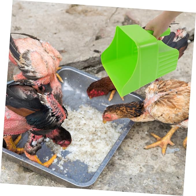 TOYANDONA Heavy Duty Livestock Feed Scoop – Thickened Plastic Fodder Shovels for Poultry and Livestock – for Grain and Seed Smooth Edges