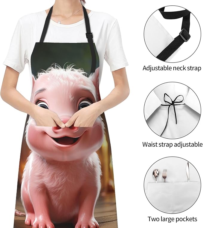 Waterproof Aprons for Women Men Adjustable Bib Tractor farm Apron Chef Cooking Aprons for Kitchen