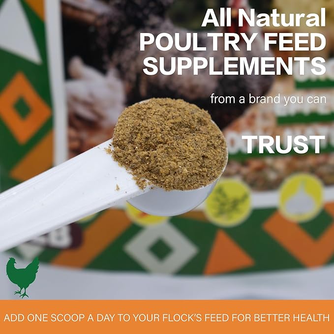 Jmxu's Chicken Dewormer Powder, Natural Formula Poultry Dewormer, Chicken Dewormer Powder for Laying Hens, Poultry Medicine Supplies to Relieve and Prevent Worms, 1 LB