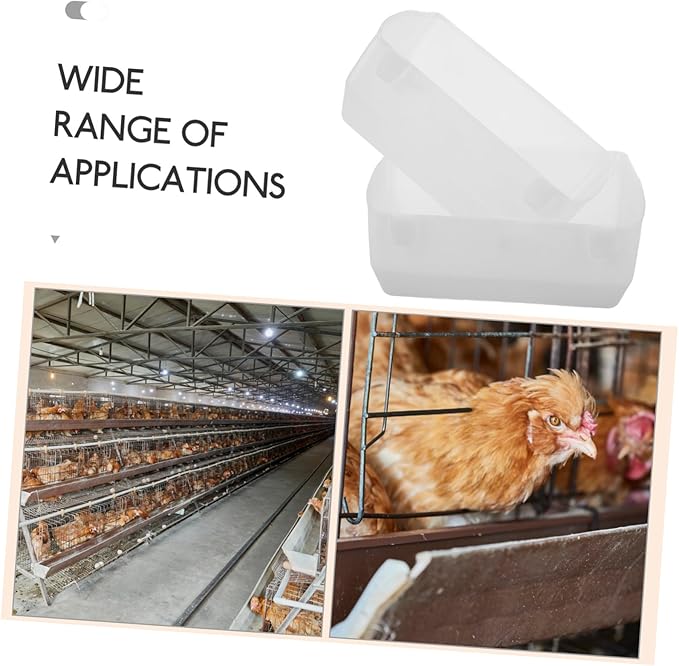 2pcs Hanging Chicken Feeder Basin Lightweight Food Holder for Poultry Easy to Clean Prevents Waste Suitable for Chickens Pigeons More Farm Settings