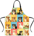 Apron Adjustable Waterproof with Two Deep Pockets Wowen men for Summer BBQ Pool Parties & Resorts