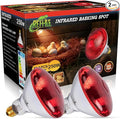 Infrared Heat Lamp for Chickens, 250 Watts Red Heat Lamp Bulb, Heat Light Bulb for Brooder Coop, Food Service, Chicks, Pet, Reptile, 2 Pack
