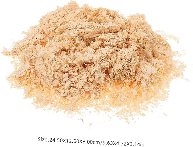500g Pet Bedding Small Animal Bedding Shavings Cozy Environment for Rabbit Guinea Pig Chicken Coop Snake Reptile Sustainable