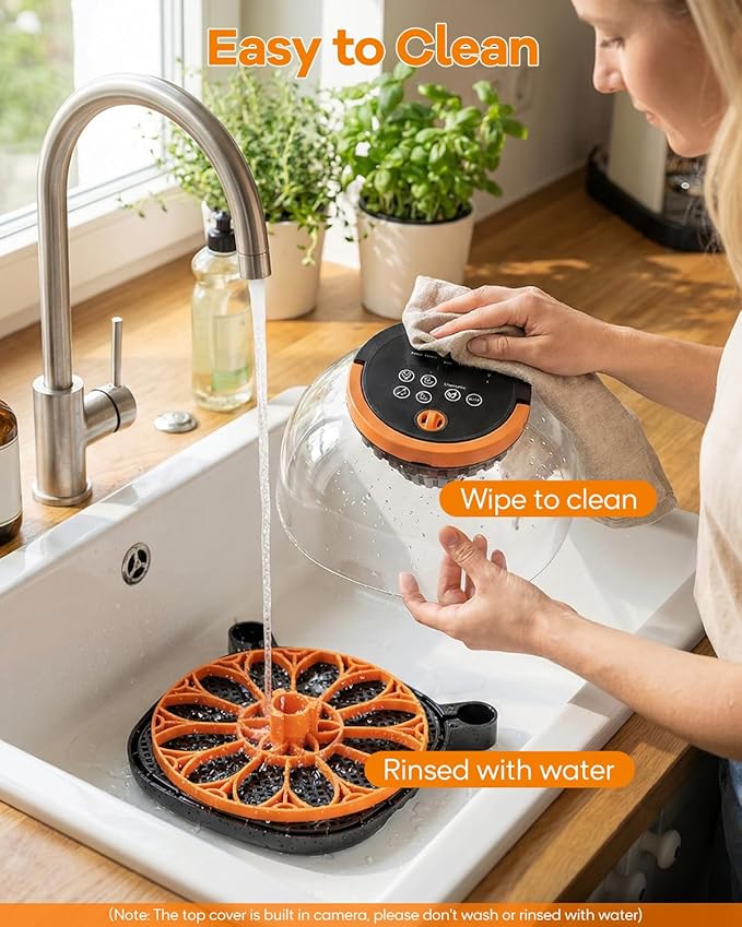 WiFi Egg Incubator with 1080P Camera, App Control, Automatic Turning & Water Filler for Hatching Eggs with Candler, Smart Incubator for 6-12 Chicken, Quail, Pigeon Eggs