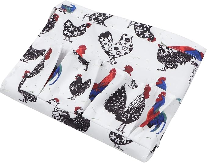 Eggs Collecting Apron with Multiple Pockets, Farmhouse Supplies, Hands Free Egg Gathering Apron for Chicken Duck Eggs, Durable Polyester Material with Adjustable Straps for Comfort (2 L)