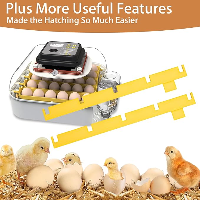 Exclusive 2-Pack Egg Turner Support Bars for Maticoopx 30 Incubator - Holds 5 Baskets Automatic Egg Roller, Sturdy & Durable