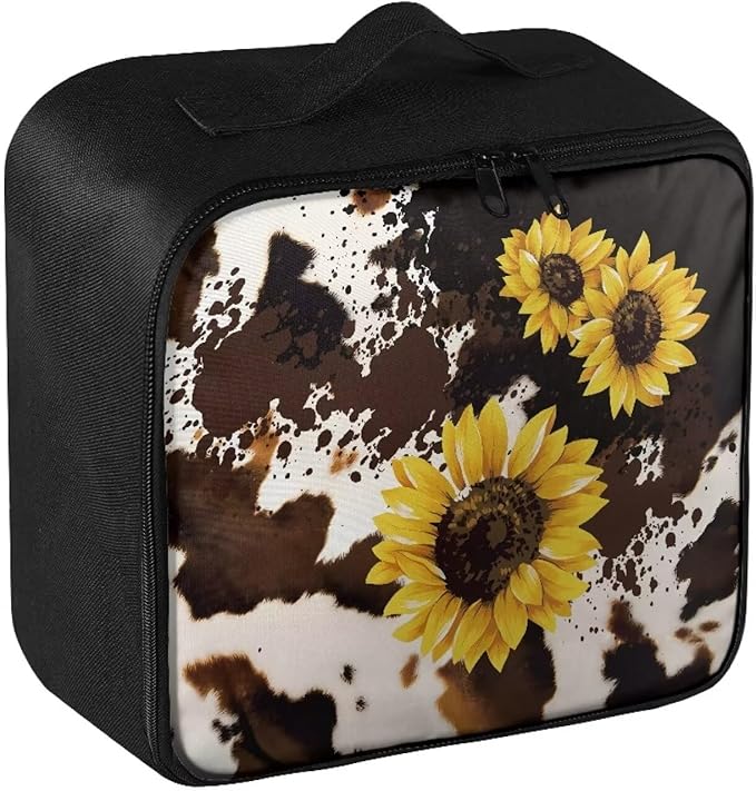 Rnyleeg Sunflower Empty First Aid Bag First Aid Kit for College Dorm Emergency Medical Kit for Home, Office, Car, Outdoor, Boat, Camping, Hiking Milk Cow Print