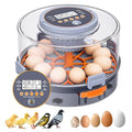 Incubator, Egg Incubator, Incubator for Hatching Eggs with Egg Candler, Automatic Egg Turner, Temperature& Humidity Control for Chicken, Duck, Quail,Goose, Carrying Handle Design,360° Viewing