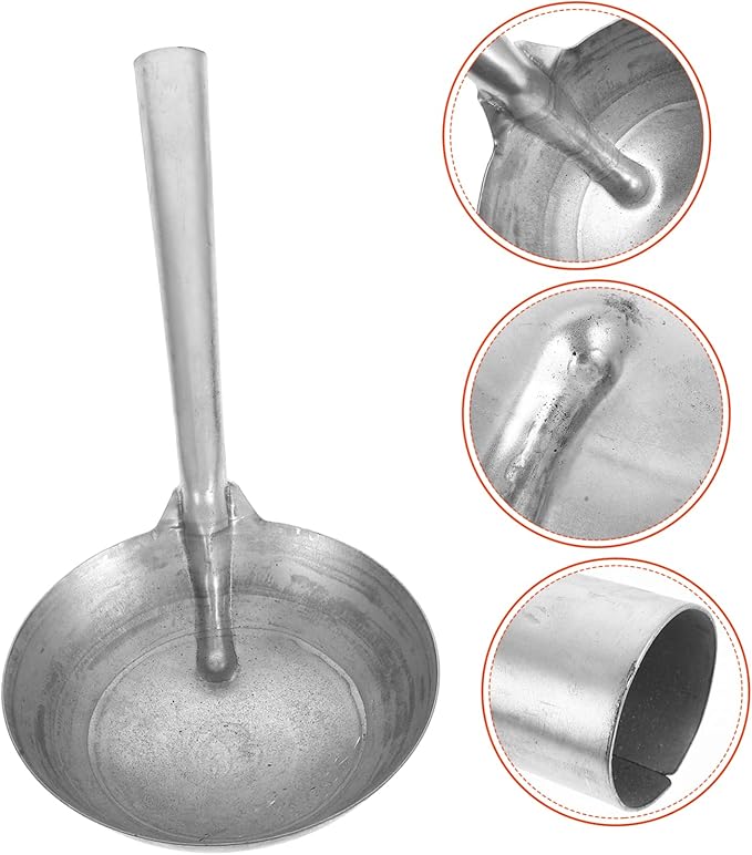 Iron Water Ladle Feed Scoop Smooth Surface Versatile Farming Tool for Household Use