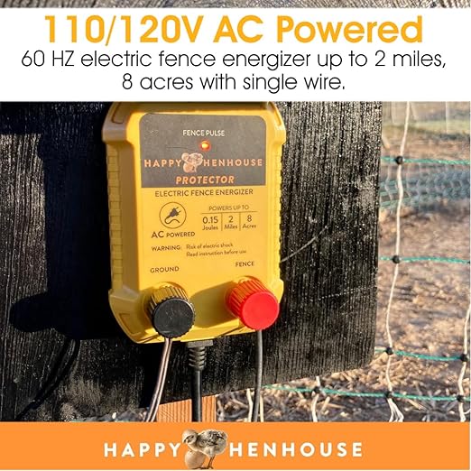 Fence Energizer with Electric Poultry Netting
