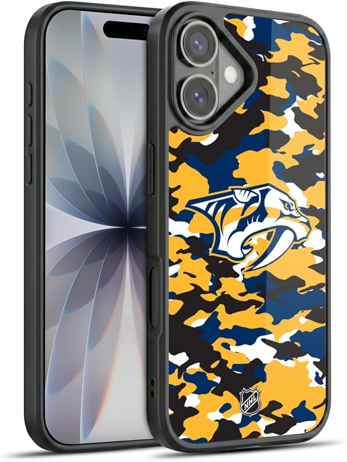 Head Case Designs Officially Licensed NHL Camouflage Nashville Predators Gel Armor Case [Military Grade Drop Protection] Compatible with Apple iPhone 17