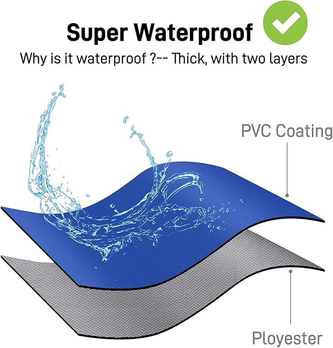 Waterproof Apron with Comfortable Adjustable Bib Rubber Vinyl Dishwasher Heavy Duty Apron for Men Women Dishwashing