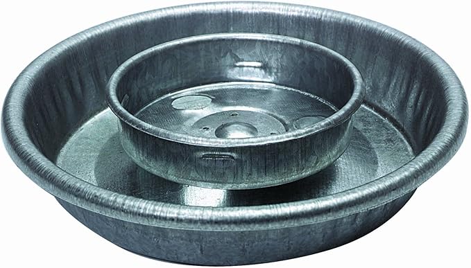 Baby Chick Waterer Base - Little Giant - Metal Waterer Base Jar, 1 Quart (Item No. 9826)