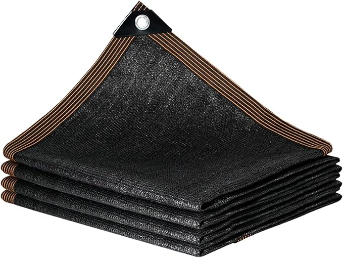 90% Shade Cloth -for Garden Plant,Resistant Shade Neting with Grommets Outdoor Sun Black Shades Cover Shading Antifreezing for Plant Pergola Patio Shade Mesh Tarp Greenhouse Chicken Coop
