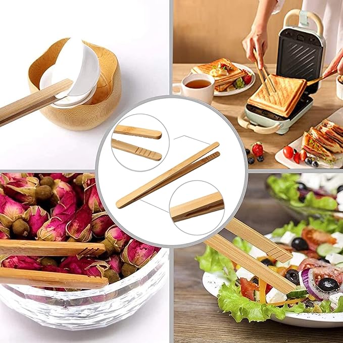 8PCS Wooden Cooking Spoons with Holder - Rooster Kitchen Decor, Farmhouse Style, Chicken Gifts for Women, Housewarming & Wedding Gift