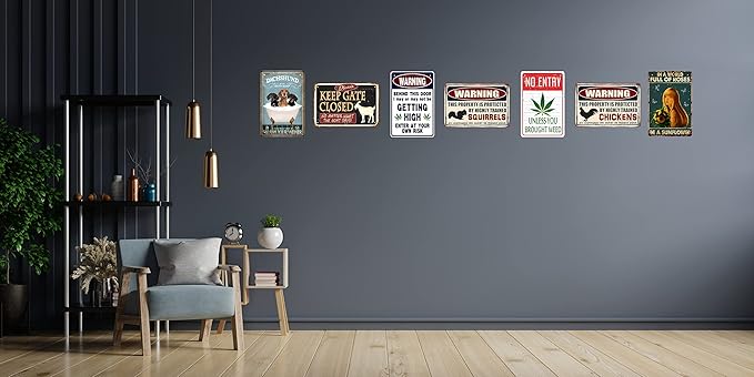 Funny Metal Sign For Garage Weed Decor Man Cave Ideas Yard Stuff Or Wall No Entry Unless You Brought Weed 420 Blaze It Friendly Gift 8x12 In