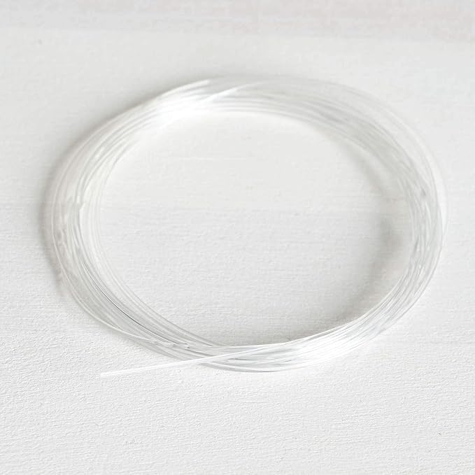 Efavormart 9 FT Clear Plastic Craft Wire, Invisible Hanging Wire for Flower Arrangements for DIY, Bouquet Wrapping, Craft Projects Finishing, Binding, Flower Bouquets Production, Decoration