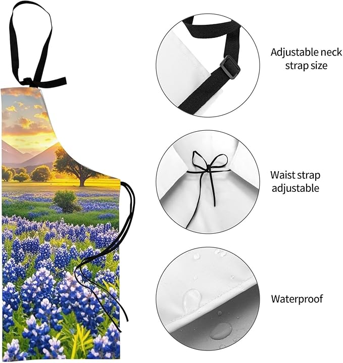 Apron for Women Men Waterproof Adjustable Bib Tractor farm Cooking Aprons Chef Bibs