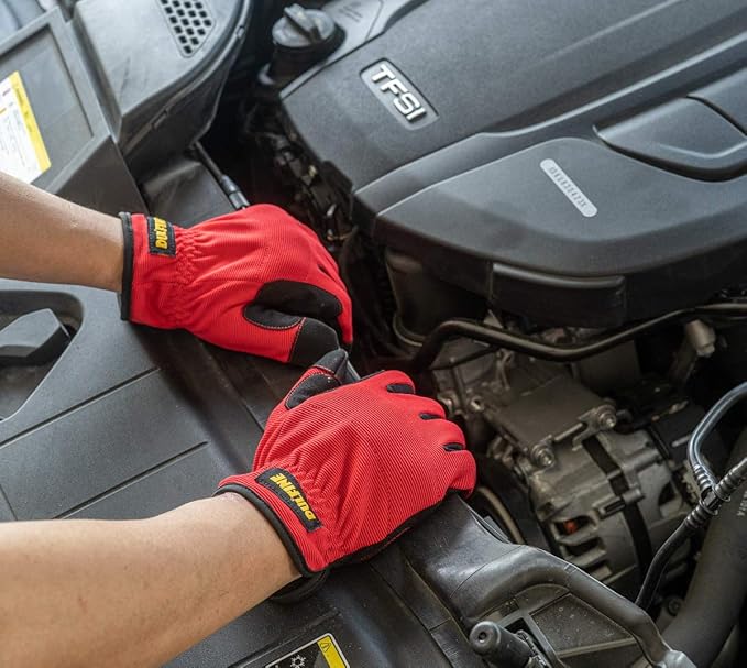 High Performance Work Gloves For Men(3 Pairs Pack), High Dexterity Touch Screen For Multipurpose,Excellent Grip (Small)