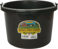 Miller Manufacturing P-8-BLACK 8-Quart Plastic Buckets, Black