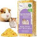 mini&moe Hamster Bedding: Dust-Free and Odor Control Moisture Absorbent Natural Paper Small Pet Bedding - for Guinea Pigs, Hamsters, and Rabbits, 12 Liters