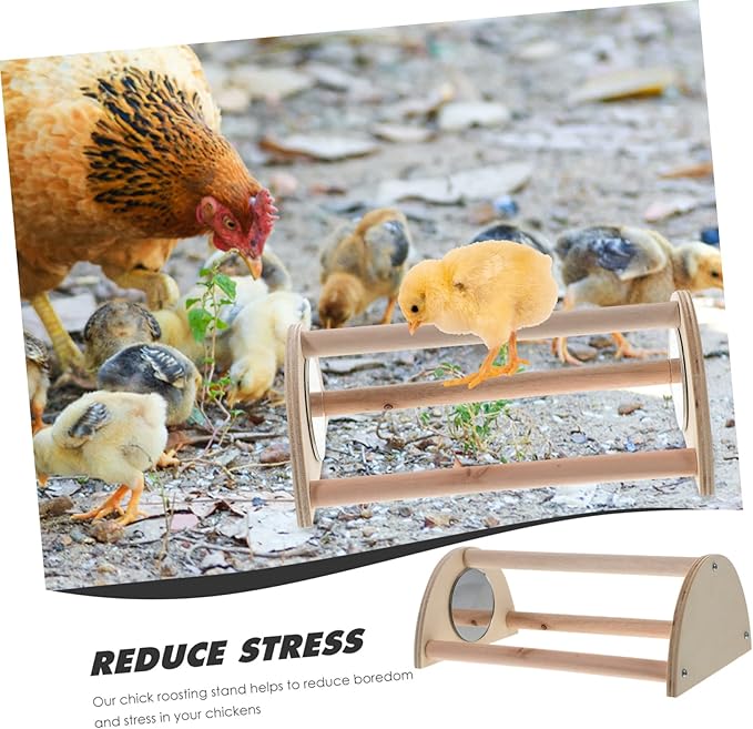Chick Roosting Stand Bird Perch for Cage Chicken Brooder Stand Easy Assembly Roosting Bar for Chickens