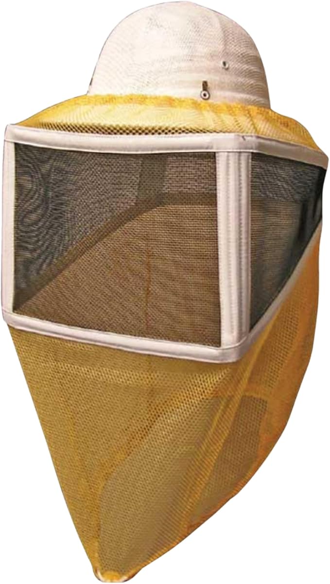 Mann Lake Stingless Binding Round Veil with Elastic Closure, Fine Mesh Beekeeping Head Cover for Hot Summer Weather, Breathable Veil for Bee Suit Protection, Comfort Fit for Farm and Backyard Work