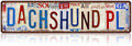 Vintage Dachshund Pl Wall Decor Street Signs Metal Tin Signs 16 x 4 Inches