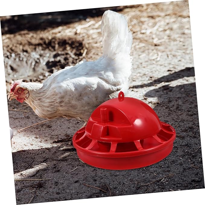 Sosoport 3pcs Chick Water Drinking Cups Automatic Refill Poultry Drinker Easy to Install Chick Float Waterer for Clean Hydration for Brooders and Poultry Use