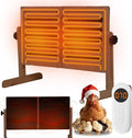 Foldable Chicken Coop Heater for Winter, 120w Large Size Waterproof Chicken Heater for Coop, Radiant Heat Chicks Coop Heater with 2 Heating Plates, Adjustable Temp 70~190℉