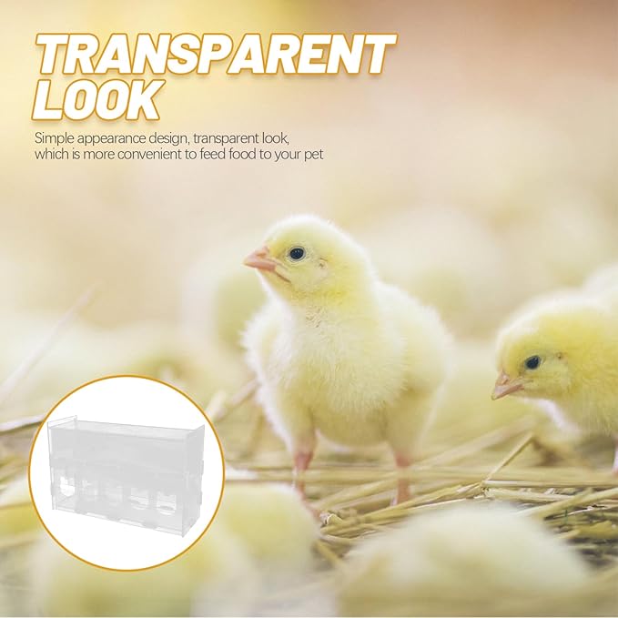 Happyyami Chickens Chicken Feeders No Waste Feeding System Poultry Feeder Automatic