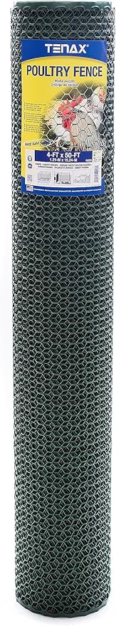 Tenax 2A230071 Poultry Fence Kit 4'x50' Green