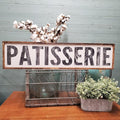 Rustic Wood Plaque Sign Patisserie,French Kitchen Farmhouse Wall Decor,Farmhouse Kitchen Signs 6" x 16"