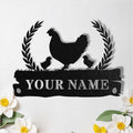 Custom Chicken Coop Signs, Personalized Funny Chicken Coop Signs, Custom Metal Farm Sign for Outdoor, Chick Hen House Sign Funny Farmhouse Outside Wall Decor Gift