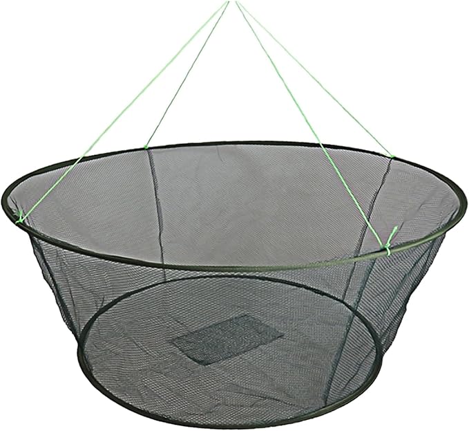 Foldable Fish Catching Net, Hand Cast Cage for Shrimp and Crab