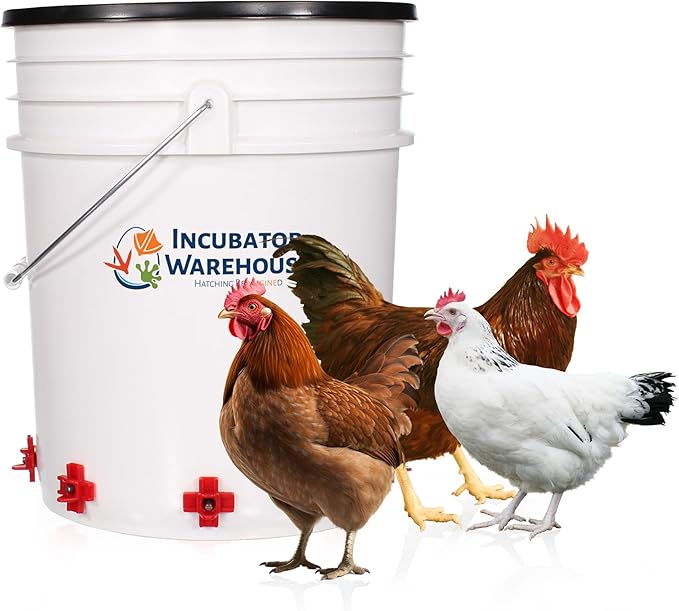 Noble Nest 5 gal. Nipple Waterer (5 Nipple, Side Waterer, No Stand)