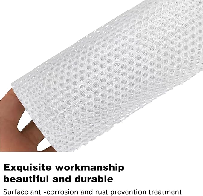 Plastic Chicken Wire Mesh Fence 15.7in x 65.6ft- Garden Fencing Poultry Fences-Animal Barrier for Dogs-DIY Crafting Mesh Netting Outdoor Indoor Use