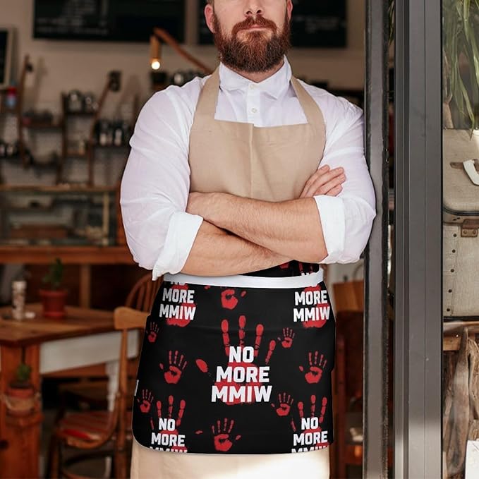 Server Waitress Waist Apron Cooking Kitchen Restaurant Aprons for Women Men