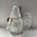Rae -FARM LIFE Canister - Cellar - Decor Allside White, Chicken Shape with Lid KITCHENWARE - FARMHOUSE STYLE CANISTER DECOR- Dunn By Magenta
