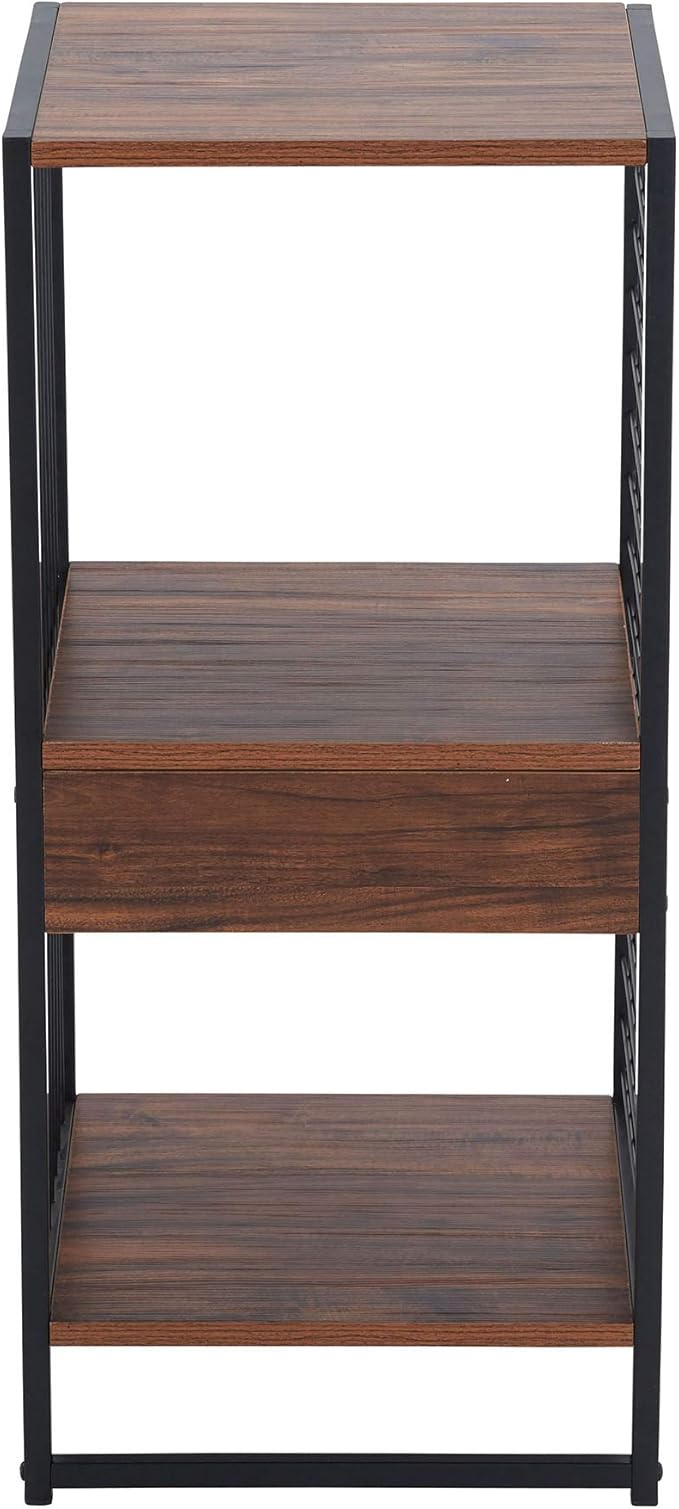 Household Essentials Cube Book Shelf with Metal Mesh Wire Sides