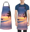 Kitchen Aprons for Men Women Waterproof Apron with 2 Pockets Whale Tail Apron Adjustable Bib Aprons